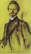 Valentin Serov Portrait of Konstantin Balmont. Spain oil painting artist